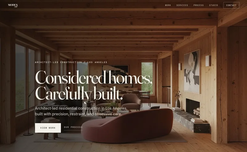 The Modus Build homepage